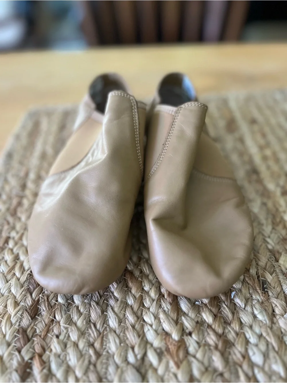 Weissman Nude/Tan Kids Slip-On Dance Shoes